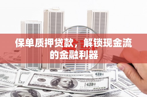 清镇保单质押贷款，解锁现金流的金融利器