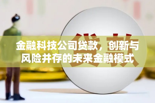 清镇金融科技公司贷款，创新与风险并存的未来金融模式