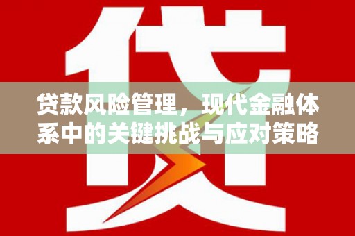 清镇贷款风险管理，现代金融体系中的关键挑战与应对策略