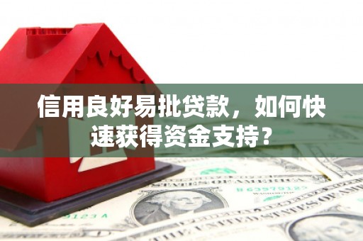 清镇信用良好易批贷款，如何快速获得资金支持？