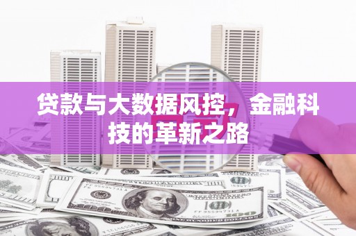 清镇贷款与大数据风控，金融科技的革新之路