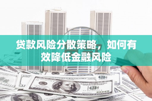 清镇贷款风险分散策略，如何有效降低金融风险