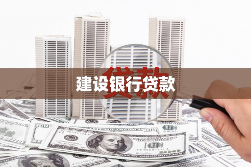 清镇建设银行贷款