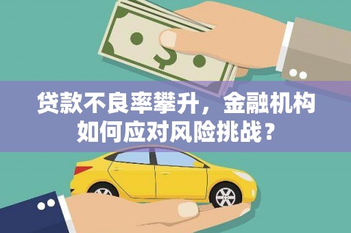 清镇贷款不良率攀升，金融机构如何应对风险挑战？