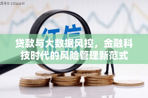 清镇贷款与大数据风控，金融科技时代的风险管理新范式