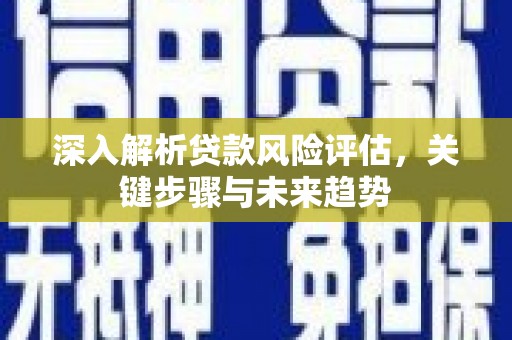清镇深入解析贷款风险评估，关键步骤与未来趋势