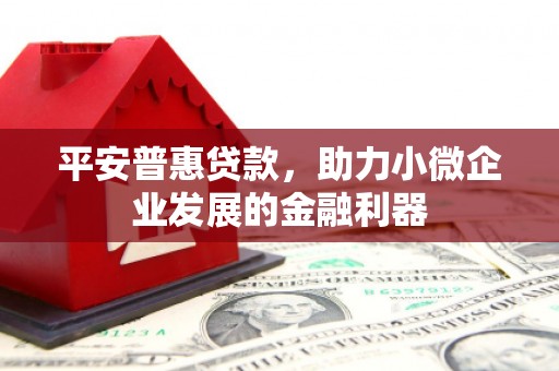 清镇平安普惠贷款，助力小微企业发展的金融利器