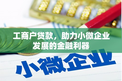 清镇工商户贷款，助力小微企业发展的金融利器