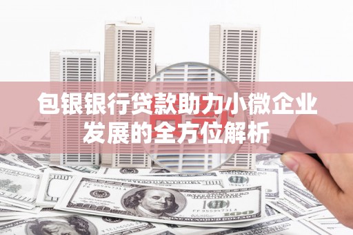 清镇包银银行贷款助力小微企业发展的全方位解析