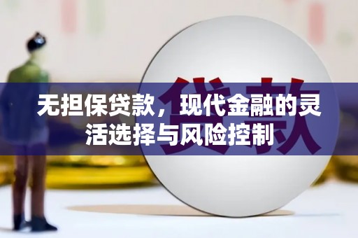 清镇无担保贷款，现代金融的灵活选择与风险控制