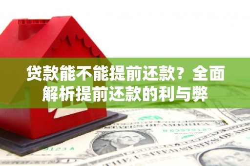 清镇贷款能不能提前还款？全面解析提前还款的利与弊