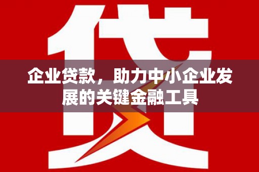 清镇企业贷款，助力中小企业发展的关键金融工具
