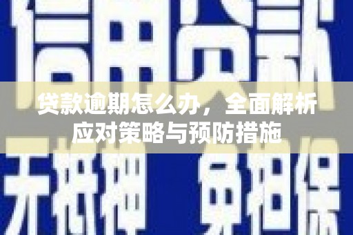 清镇贷款逾期怎么办，全面解析应对策略与预防措施