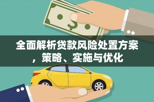 清镇全面解析贷款风险处置方案，策略、实施与优化