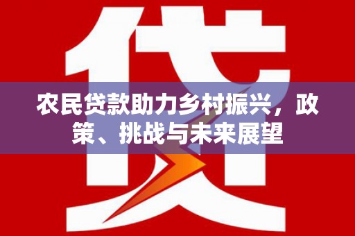 清镇农民贷款助力乡村振兴，政策、挑战与未来展望