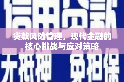 清镇贷款风险管理，现代金融的核心挑战与应对策略