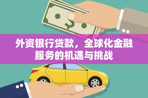 清镇外资银行贷款，全球化金融服务的机遇与挑战