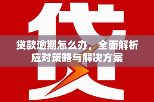 清镇贷款逾期怎么办，全面解析应对策略与解决方案