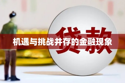 清镇机遇与挑战并存的金融现象